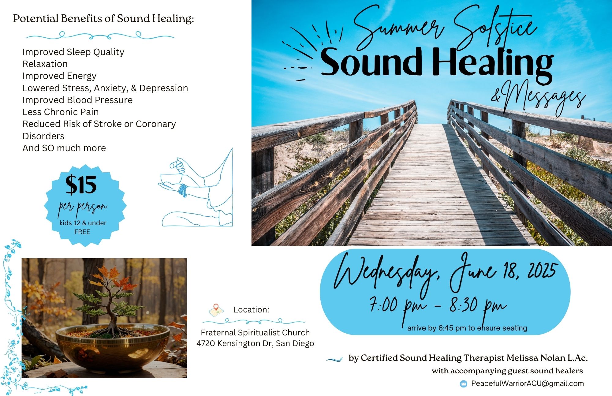 Summer Solstice Sound Healing & Messages – Fraternal Spiritualist Church